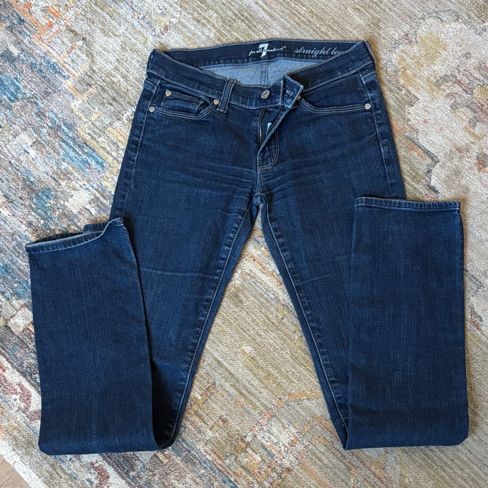 7 for all mankind Women's Blue Jeans